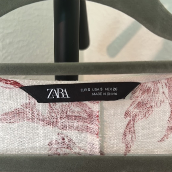 Zara Floral Wrap Blouse - Picture 3 of 5